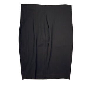 SARAH PACINI Contemporary Stretch Pencil Black Academia Office Casual Skirt sz L
